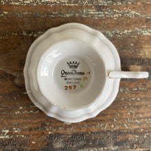 Load image into Gallery viewer, Vintage English Tea Cup + Saucer
