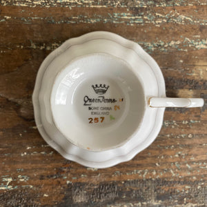 Vintage English Tea Cup + Saucer