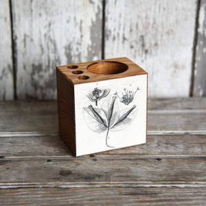 Small Wooden Desk Caddy