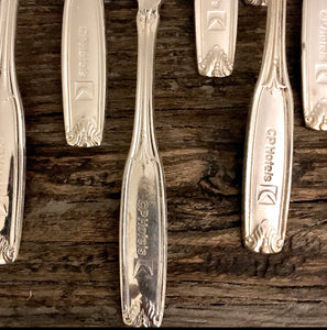 Vintage Silverplated CP Hotels Teaspoons Set/6