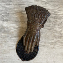 Load image into Gallery viewer, Victorian Metal Hand Paper Clip Holder c1920
