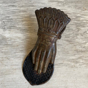Victorian Metal Hand Paper Clip Holder c1920