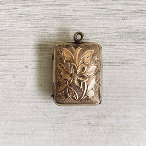 Antique Victorian Bird + Flower Locket