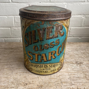 Antique Gloss Starch Tin c1890