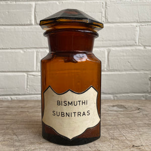 Antique Amber Glass Apothecary Bottles from Eastern Europe