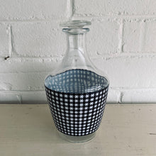 Load image into Gallery viewer, Vintage French Houndstooth liquor Decanter
