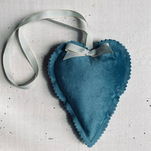 Load image into Gallery viewer, Velvet Lavender Heart Sachet handmade in Toronto
