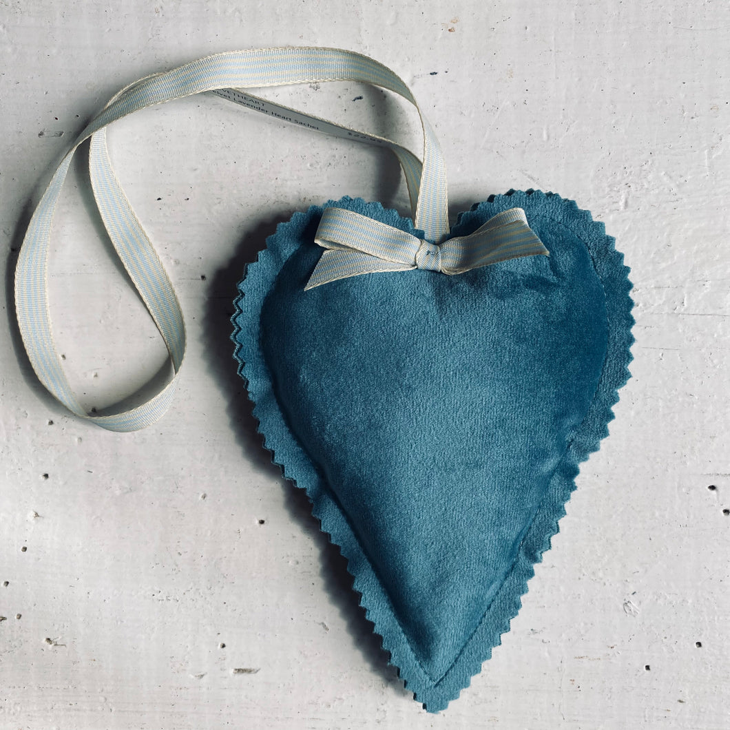 Velvet Lavender Heart Sachet handmade in Toronto