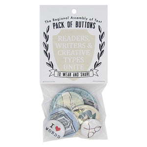 Pack of Writers Buttons