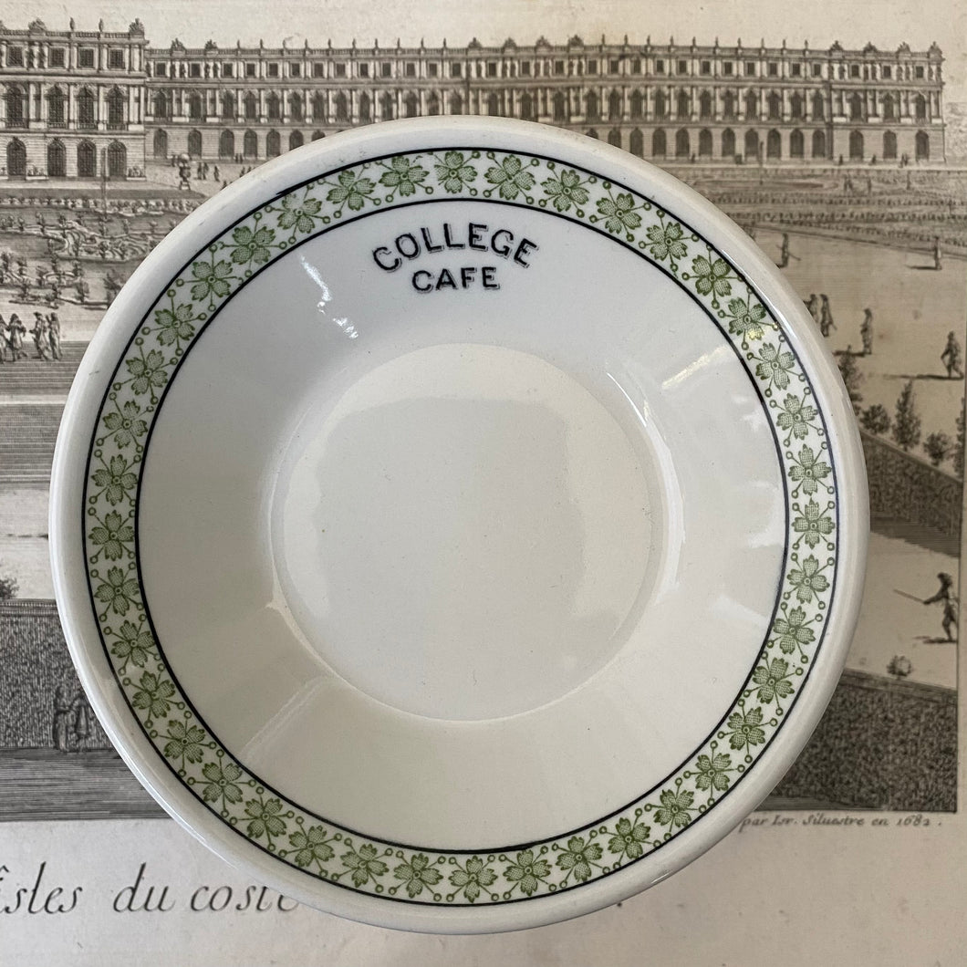 Vintage College Cafe Restaurantware Fruit Nappy c1940