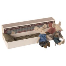 Load image into Gallery viewer, Maileg - Grandma &amp; Grandpa Mice in a Matchbox
