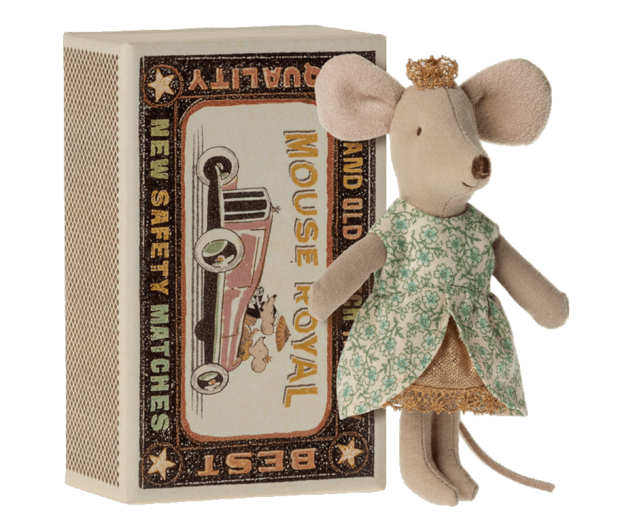 Princess Mouse in Large Box with Bedding by Maileg