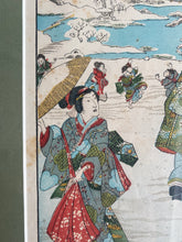 Load image into Gallery viewer, Antique Japanese Framed Print
