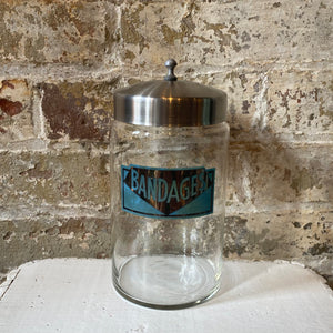 Vintage Medical Glass Canister