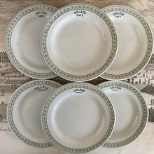 Load image into Gallery viewer, Vintage College Cafe Restaurantware 7‚Äù Plate c1940
