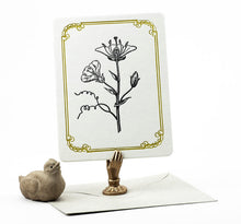 Load image into Gallery viewer, Flowers Letterpress Card + Envelope
