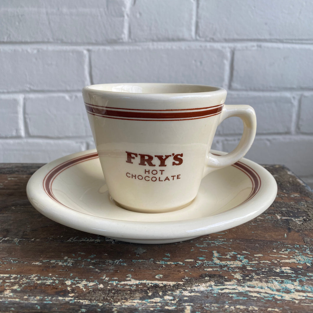 Vintage Fry's Hot Chocolate Cup and Saucer