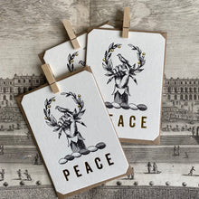 Load image into Gallery viewer, Peace Letterpress Single Card
