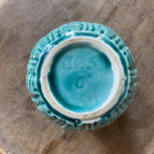 Vintage Brush McCoy Green Bamboo Flower Pot