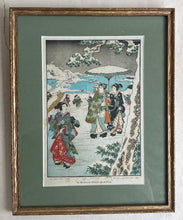 Load image into Gallery viewer, Antique Japanese Framed Print
