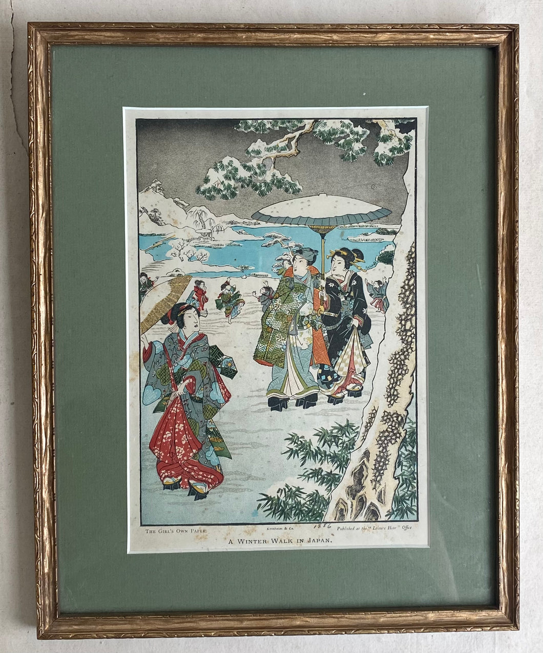 Antique Japanese Framed Print