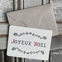 Load image into Gallery viewer, Joyeux Noel Letterpress Card by Austin Press
