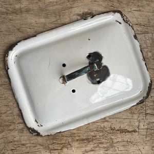 Antique Enamel Bread Box