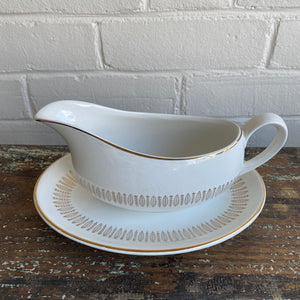 Vintage Royal Knight Gravy Boat and Plate