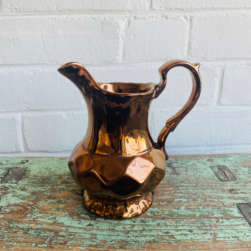 Vintage Wade Copper Lustreware Jug