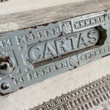 Load image into Gallery viewer, Vintage European Cast Iron Mail Slot
