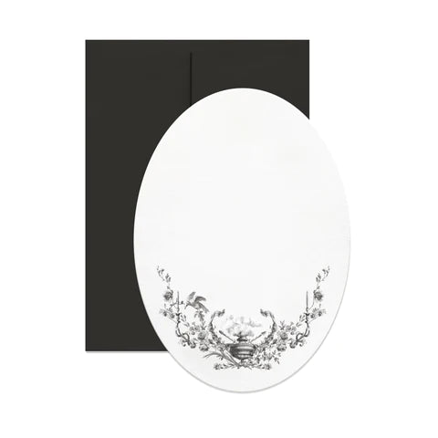 Mourning Oval Card + Envelope by Open Sea Design in New York