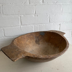 Antique Wooden Dough Bowl from Eastern Europe