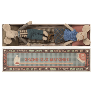 Maileg - Grandma & Grandpa Mice in a Matchbox