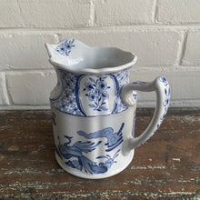 Load image into Gallery viewer, Old English Blue + White Pitcher
