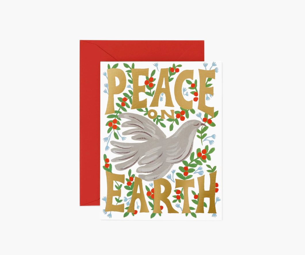Peace on Earth Dove Card