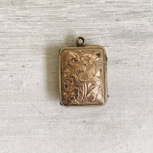 Load image into Gallery viewer, Antique Victorian Bird + Flower Locket
