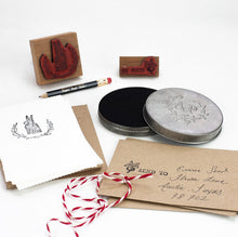 Load image into Gallery viewer, Bunny Wreath Stamp Set by Austen Press San Francisco
