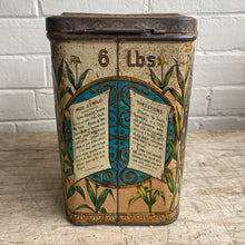 Load image into Gallery viewer, Antique Gloss Starch Tin c1890
