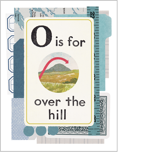 Over The Hill Button Card