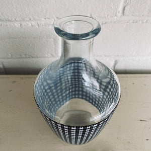 Vintage French Houndstooth liquor Decanter