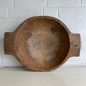 Antique Wooden Dough Bowl from Eastern Europe