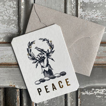 Load image into Gallery viewer, Peace Letterpress Single Card
