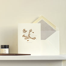 Load image into Gallery viewer, Two Turtle Doves Letterpress Christmas Card by Meticulous Ink in England
